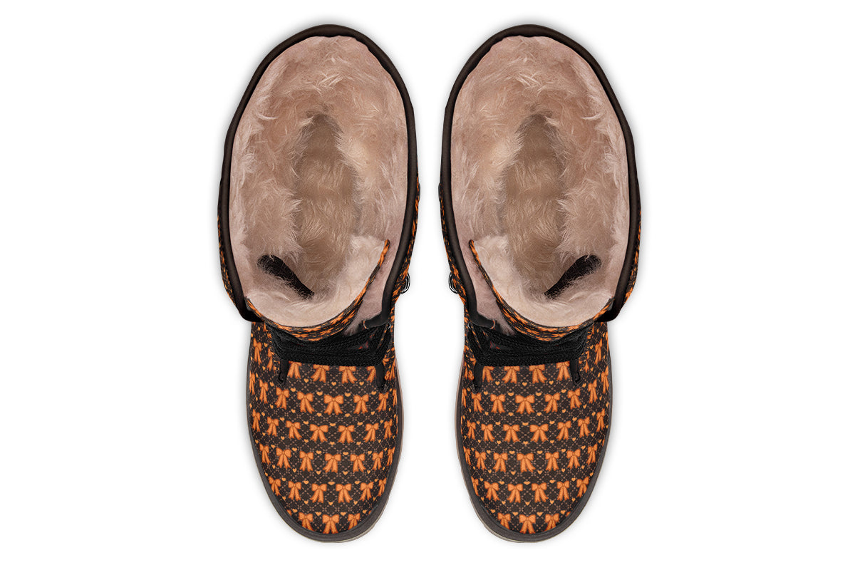 Tangerine Bows on Cocoa