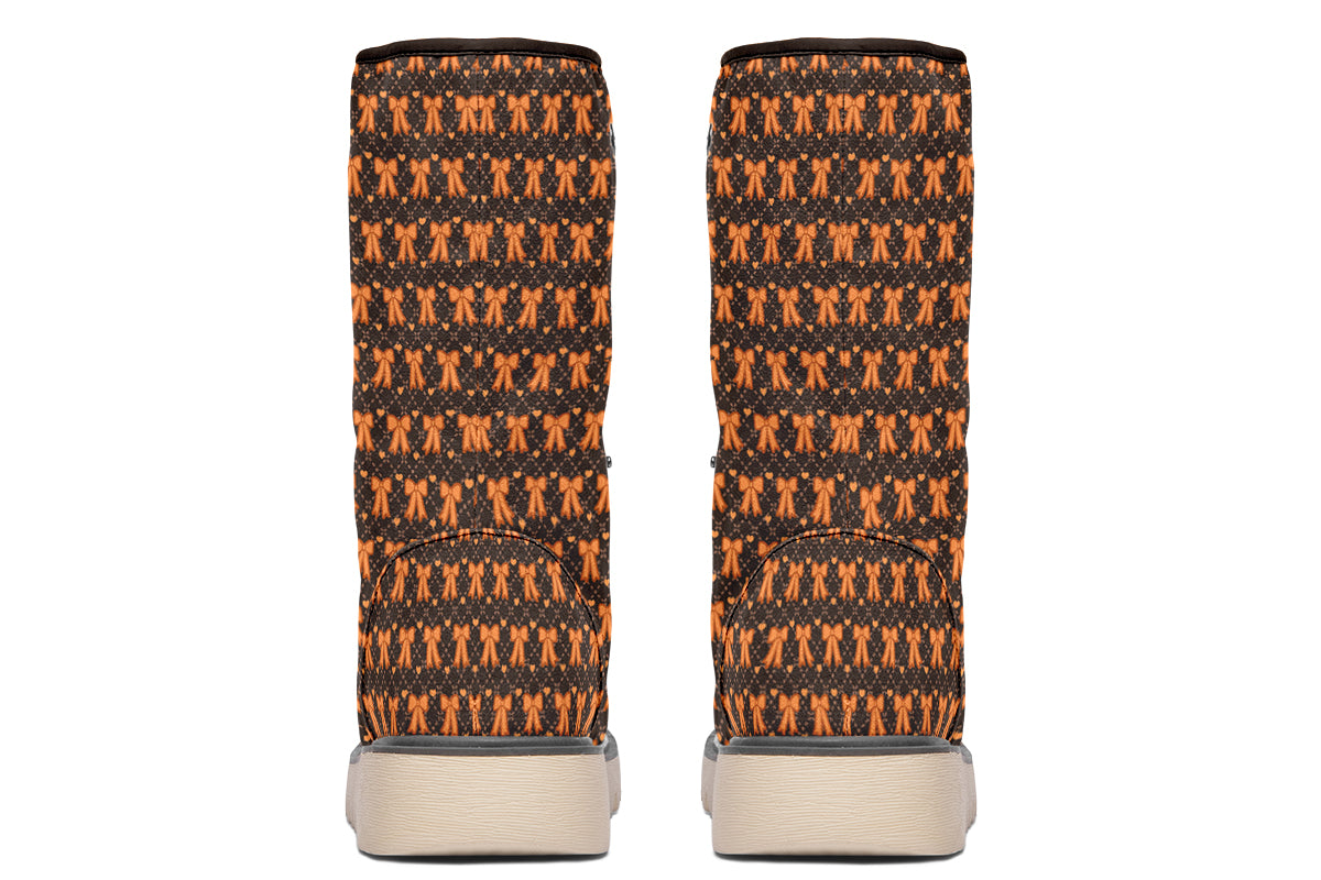 Tangerine Bows on Cocoa