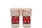 White Bows on Red