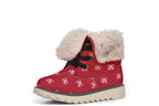 White Bows on Red