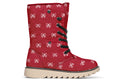 White Bows on Red