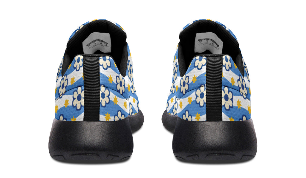 Blue Daisy Stripe