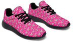 Cream Bows on Hot Pink