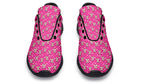 Cream Bows on Hot Pink
