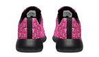 Cream Bows on Hot Pink