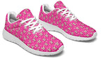 Cream Bows on Hot Pink