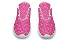 Cream Bows on Hot Pink