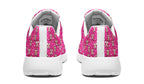 Cream Bows on Hot Pink