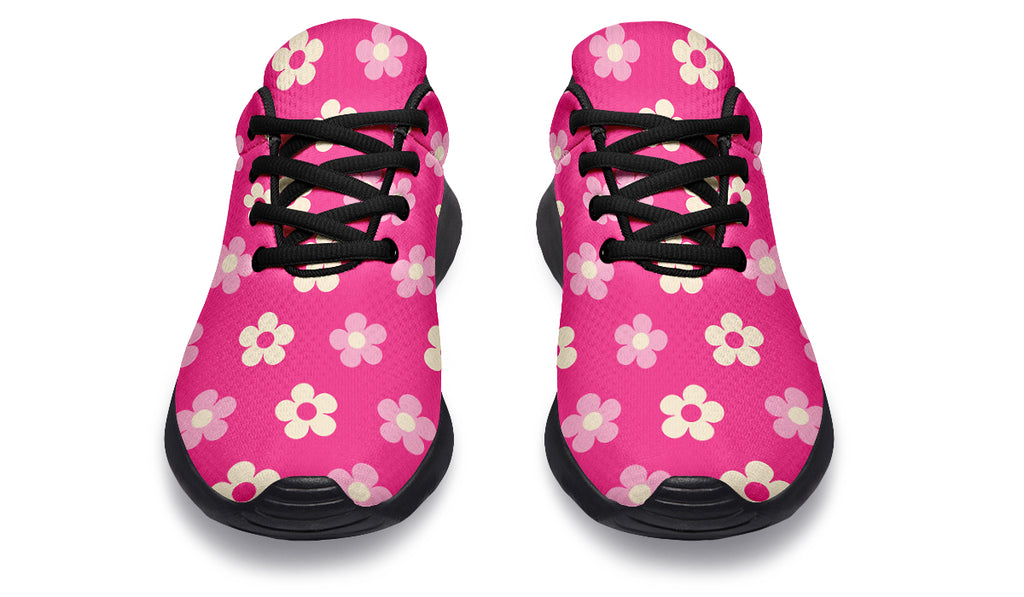 Cream Flowers On Hot Pink