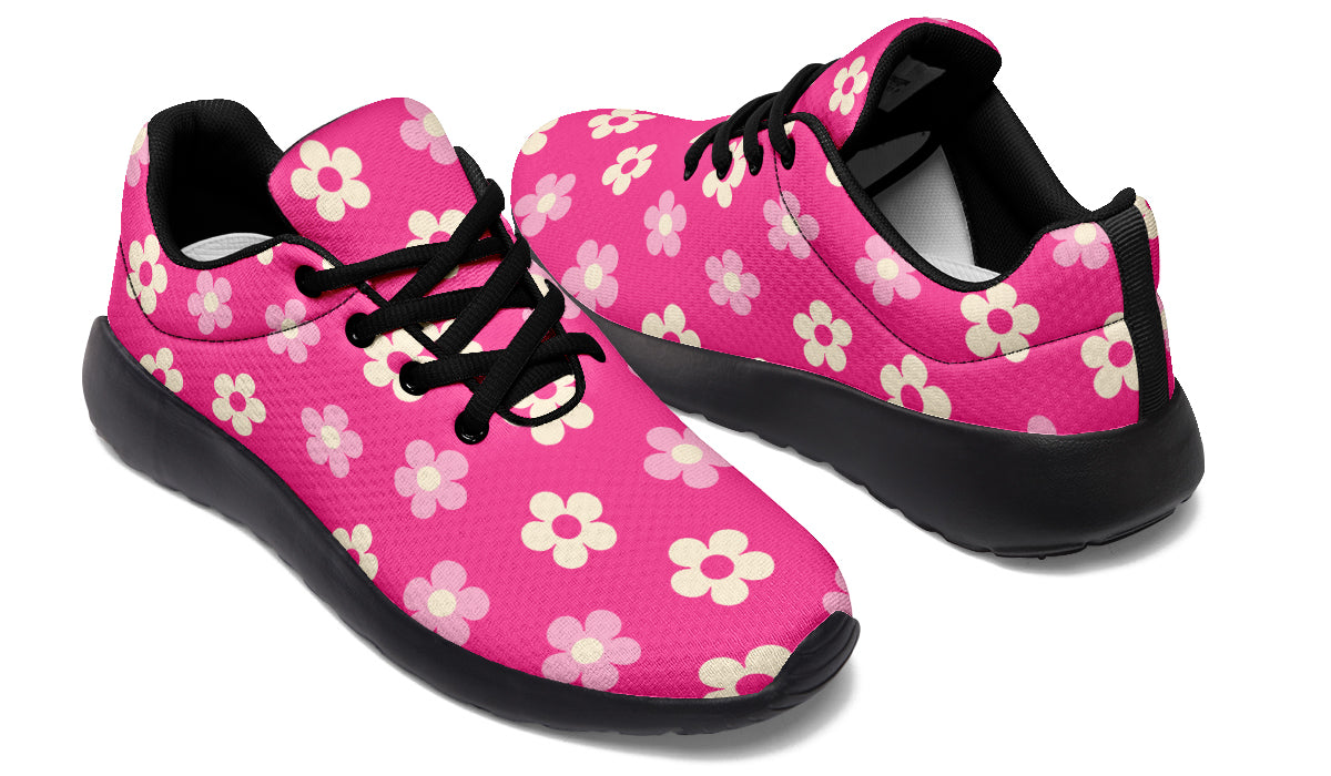 Cream Flowers On Hot Pink