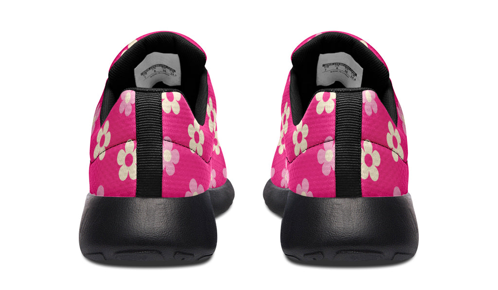 Cream Flowers On Hot Pink