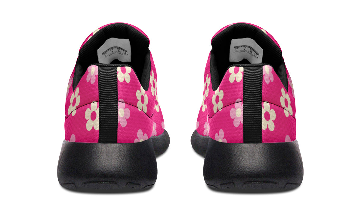 Cream Flowers On Hot Pink
