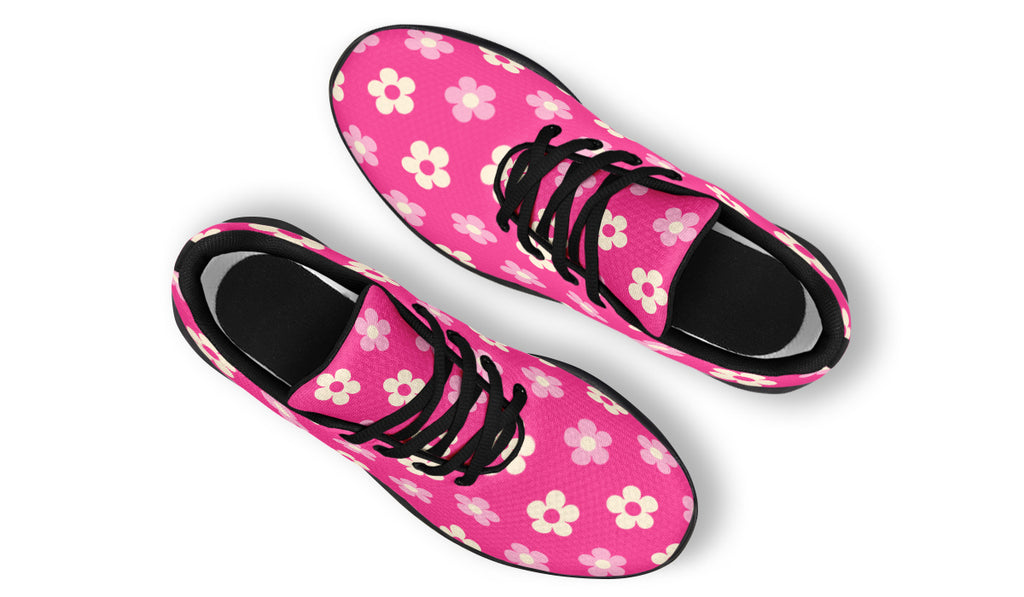 Cream Flowers On Hot Pink