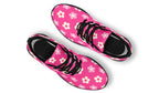 Cream Flowers On Hot Pink