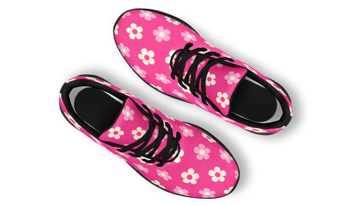 Cream Flowers On Hot Pink