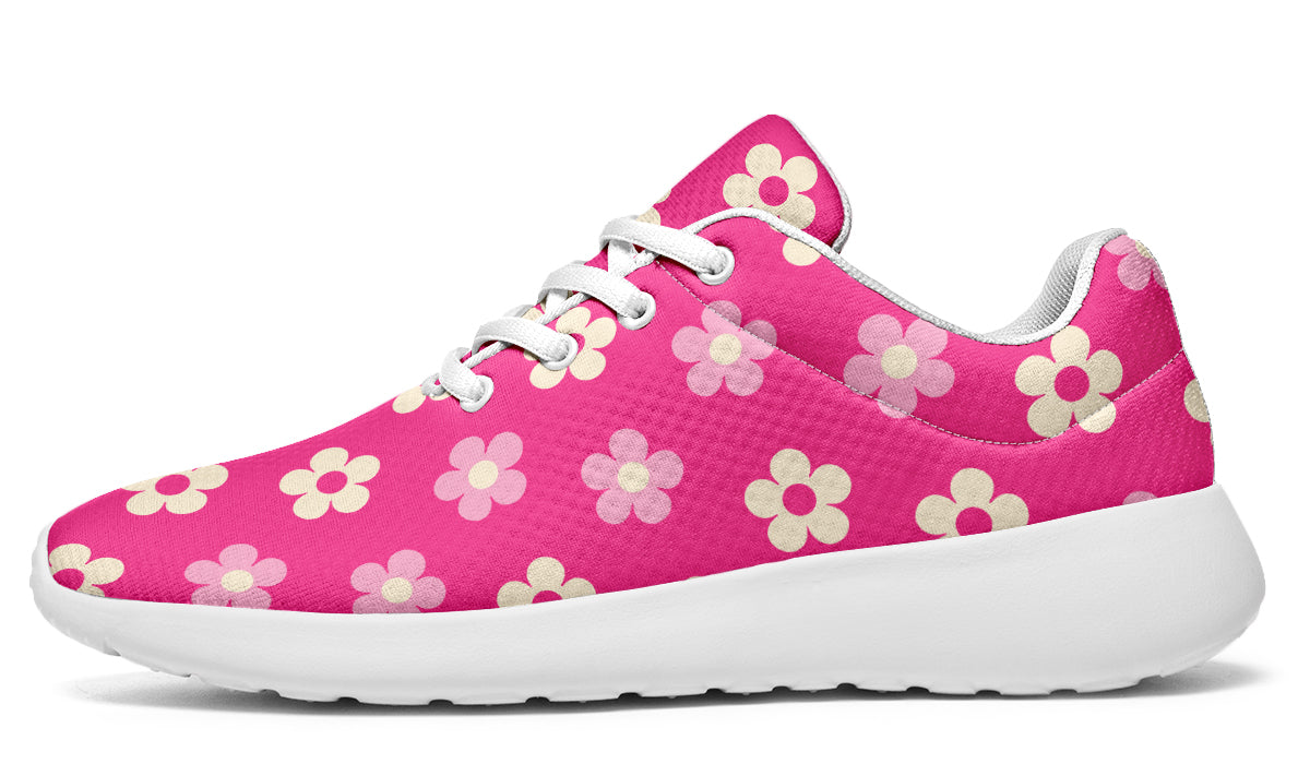 Cream Flowers On Hot Pink