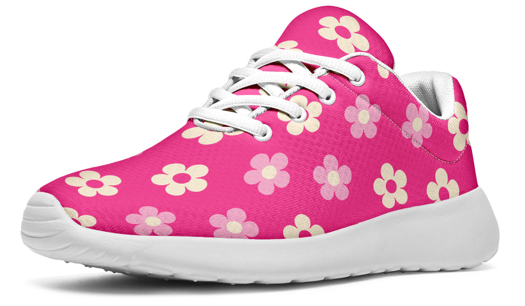 Cream Flowers On Hot Pink