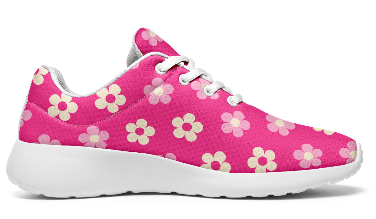 Cream Flowers On Hot Pink