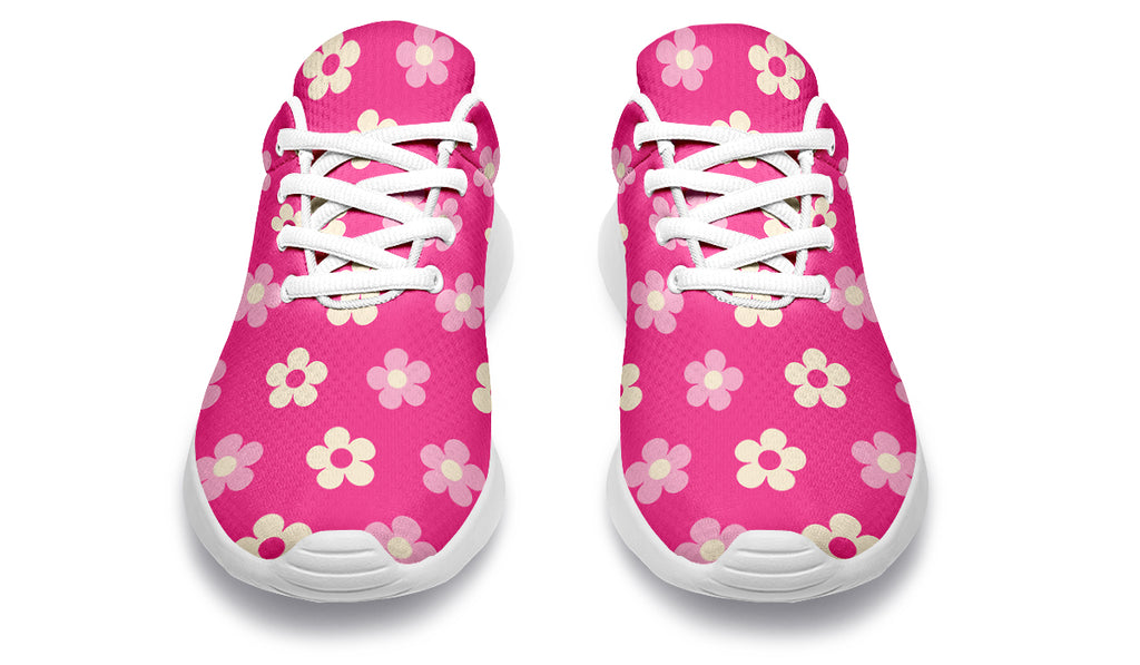 Cream Flowers On Hot Pink