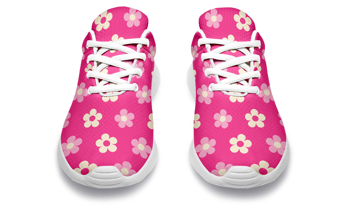 Cream Flowers On Hot Pink