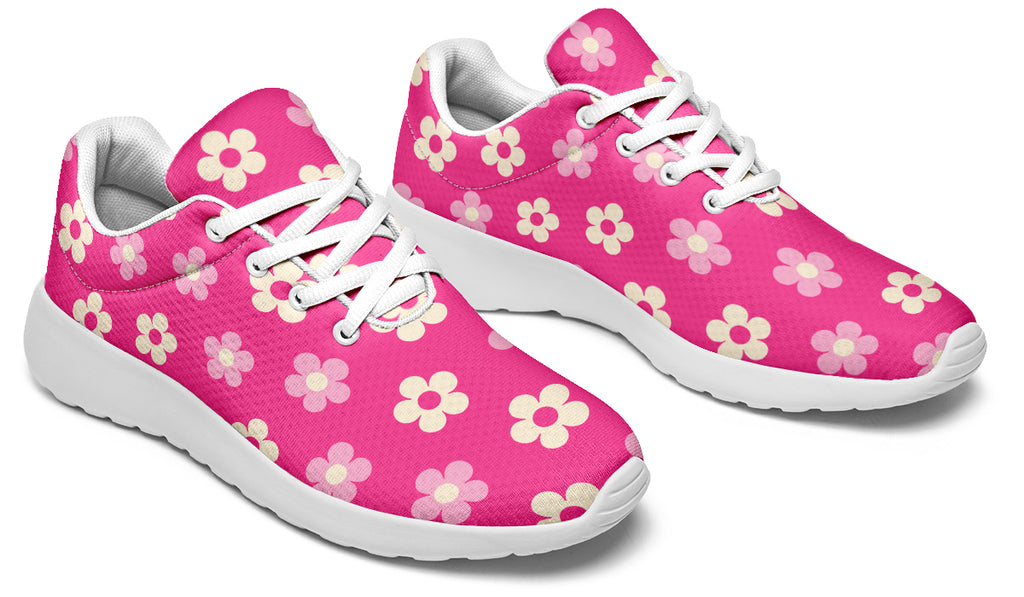 Cream Flowers On Hot Pink