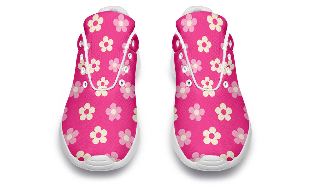 Cream Flowers On Hot Pink