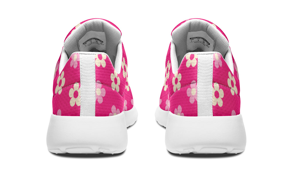 Cream Flowers On Hot Pink