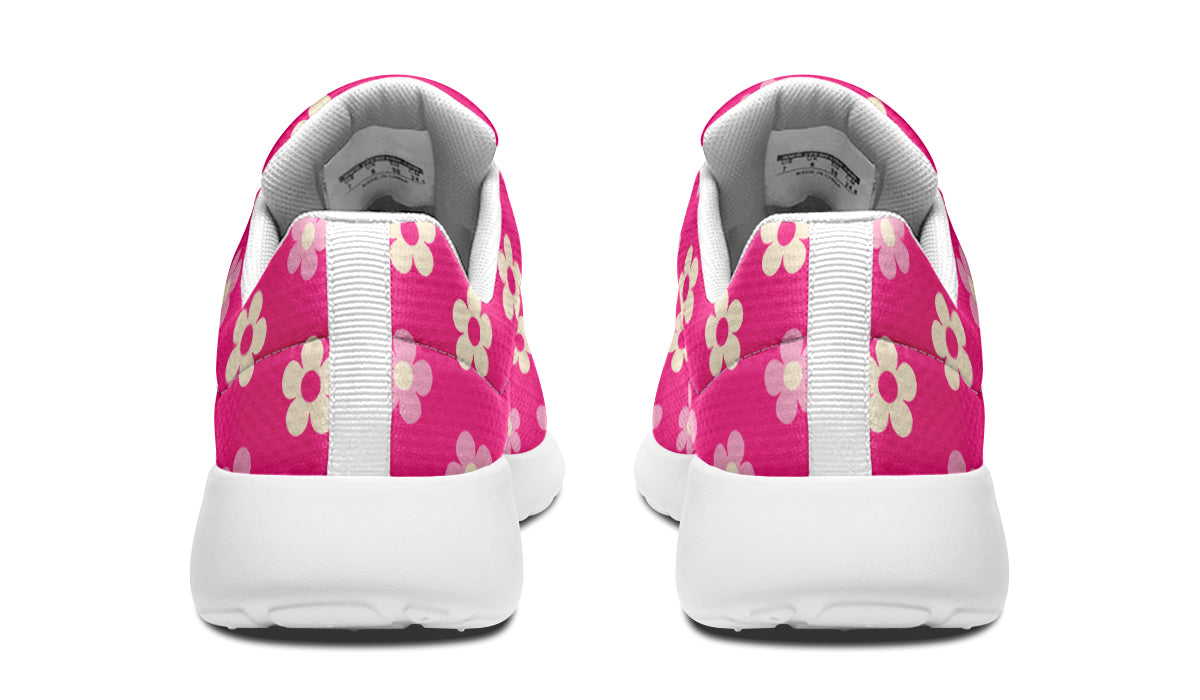 Cream Flowers On Hot Pink