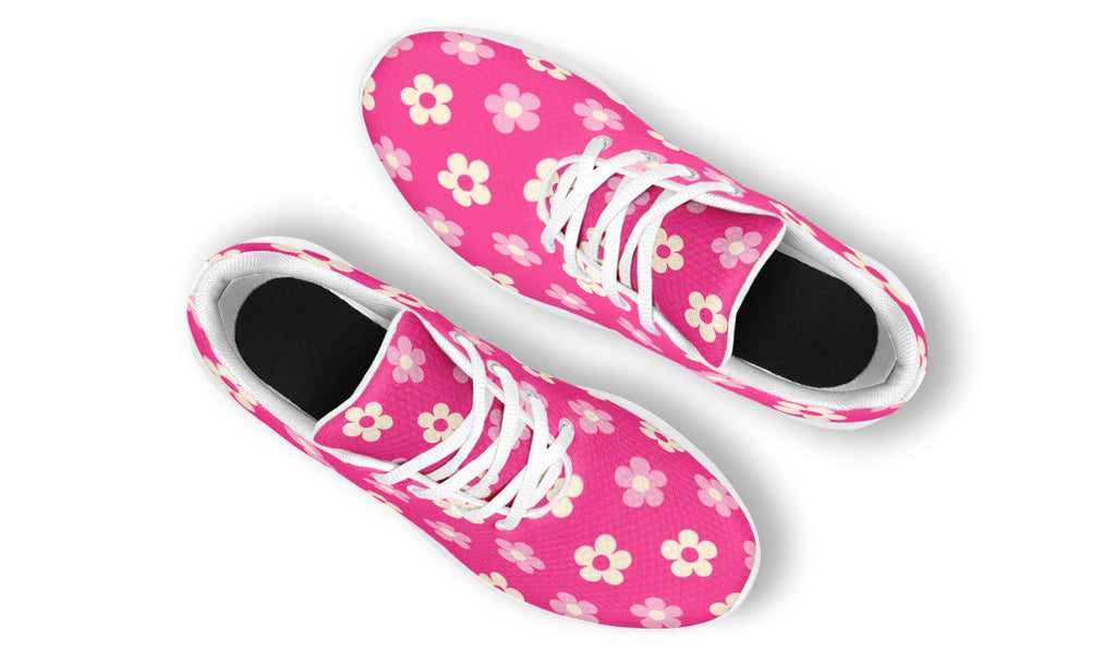 Cream Flowers On Hot Pink