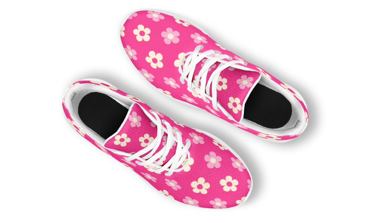 Cream Flowers On Hot Pink