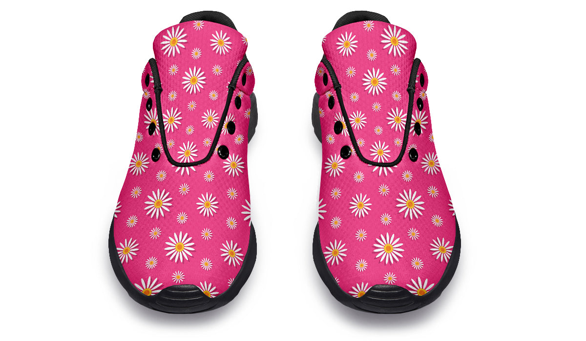 Daisies on Hot Pink