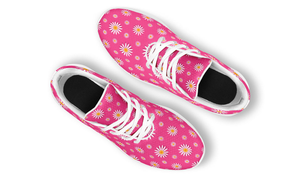 Daisies on Hot Pink