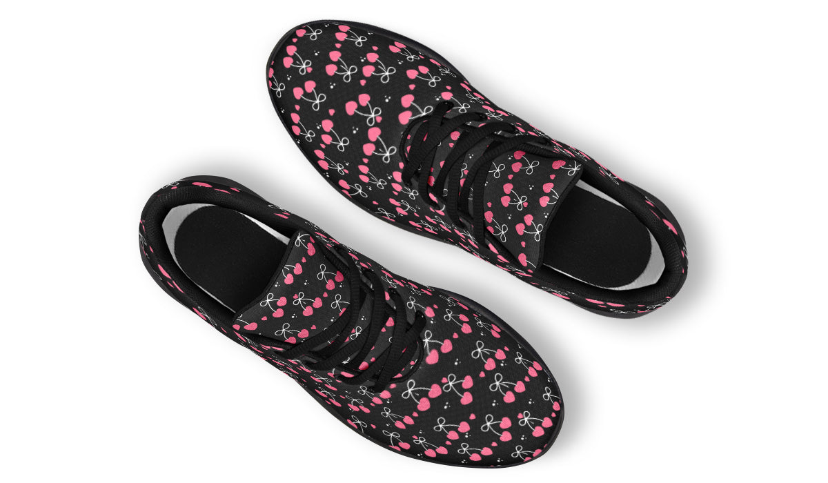 Heart Bows on Black