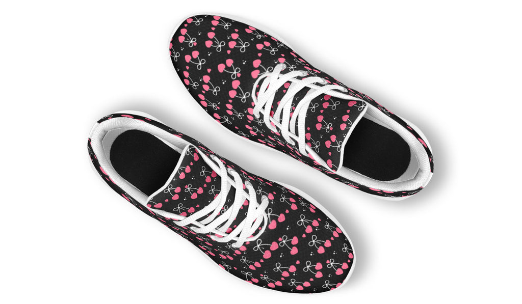 Heart Bows on Black