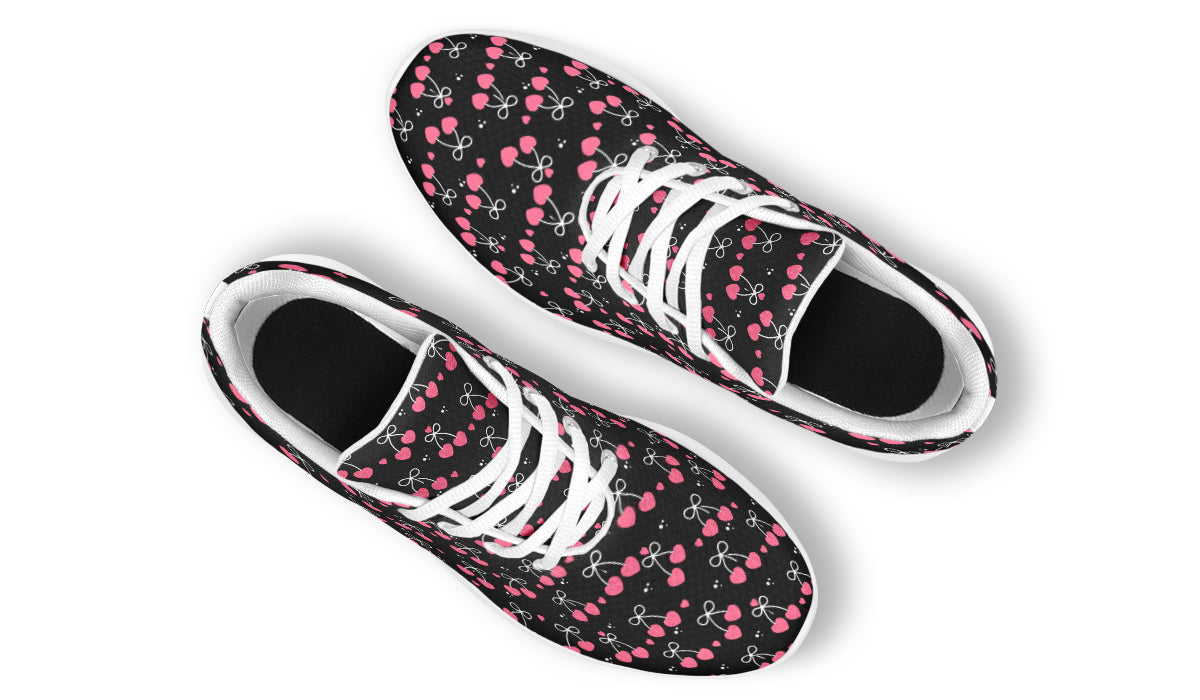 Heart Bows on Black
