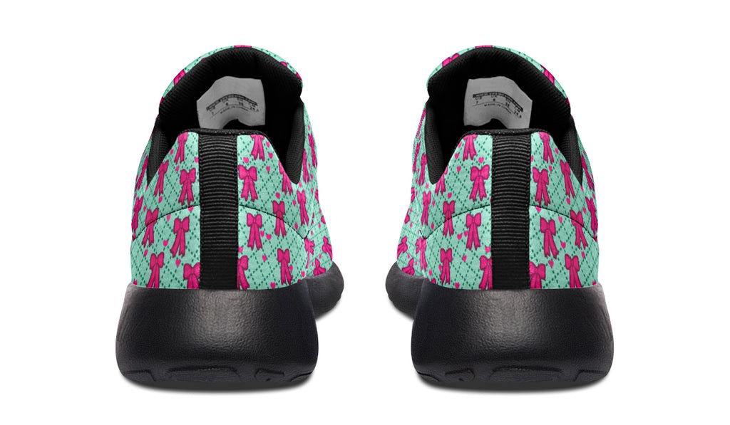 Hot Pink Bows on Mint
