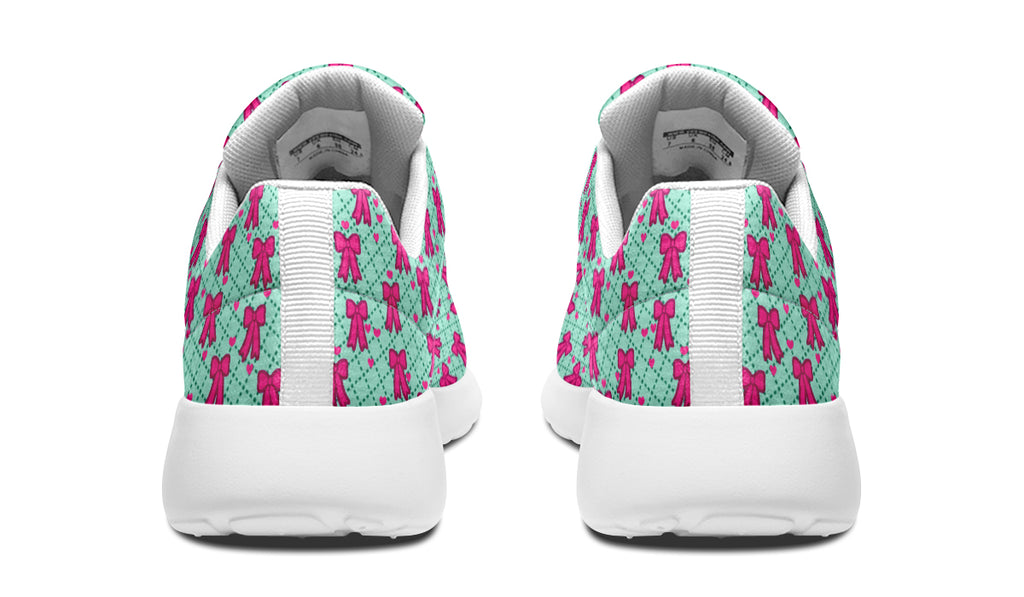 Hot Pink Bows on Mint
