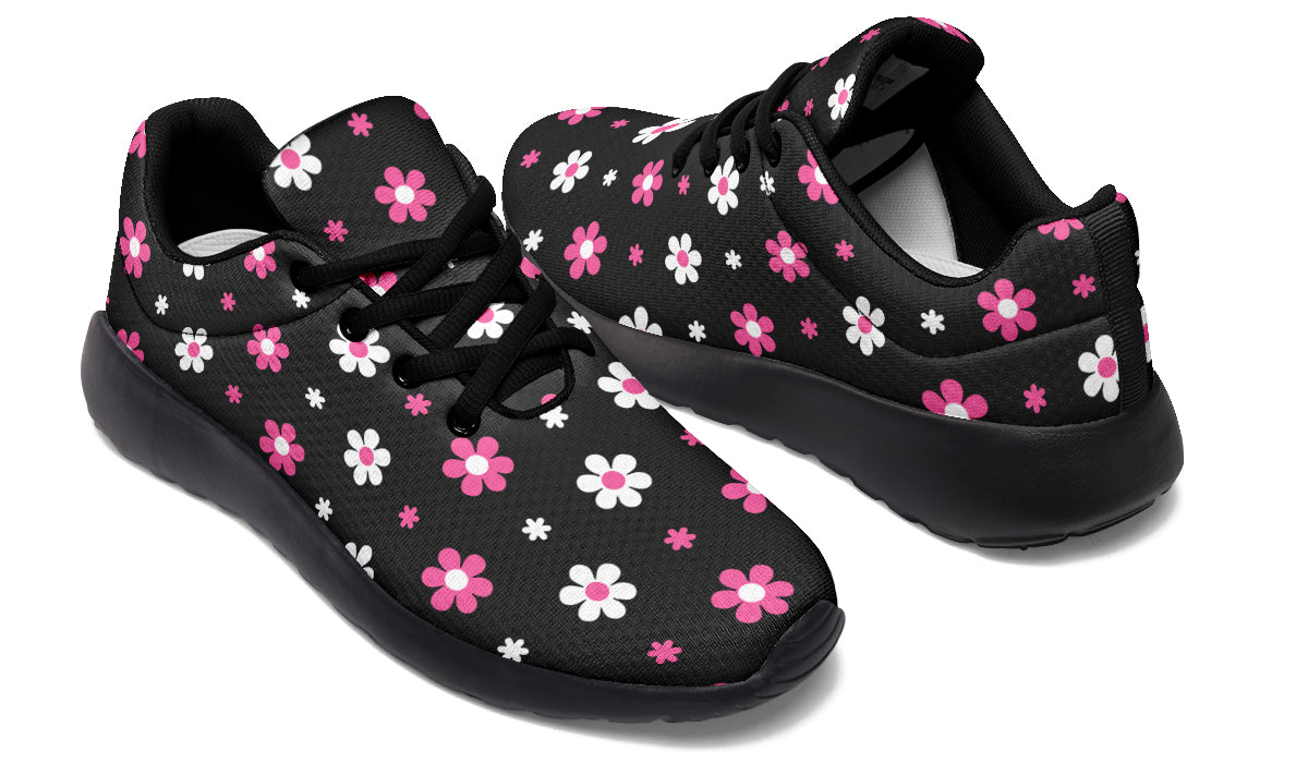 Pink and Black Flowers
