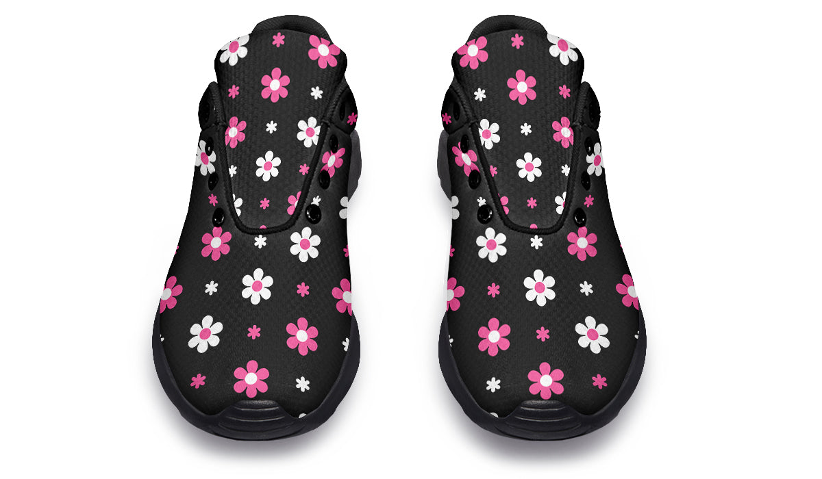 Pink and Black Flowers