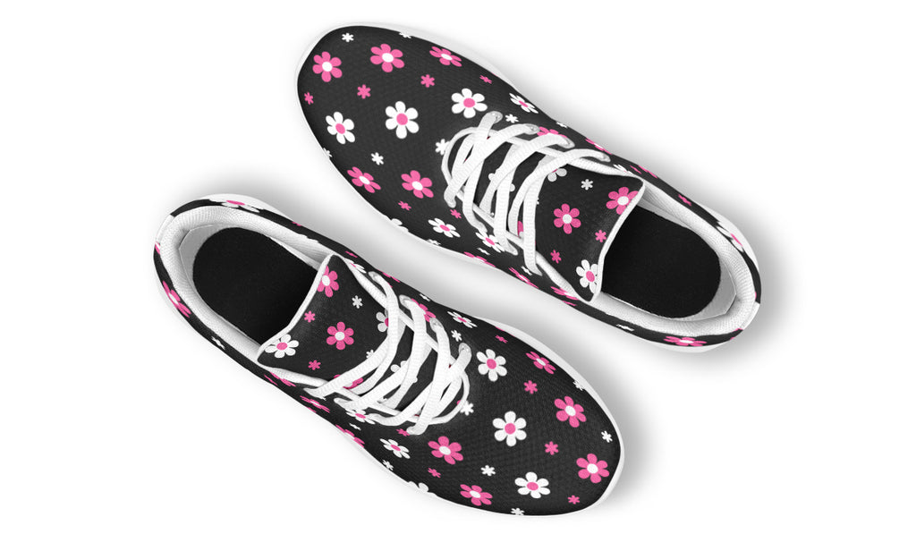 Pink and Black Flowers