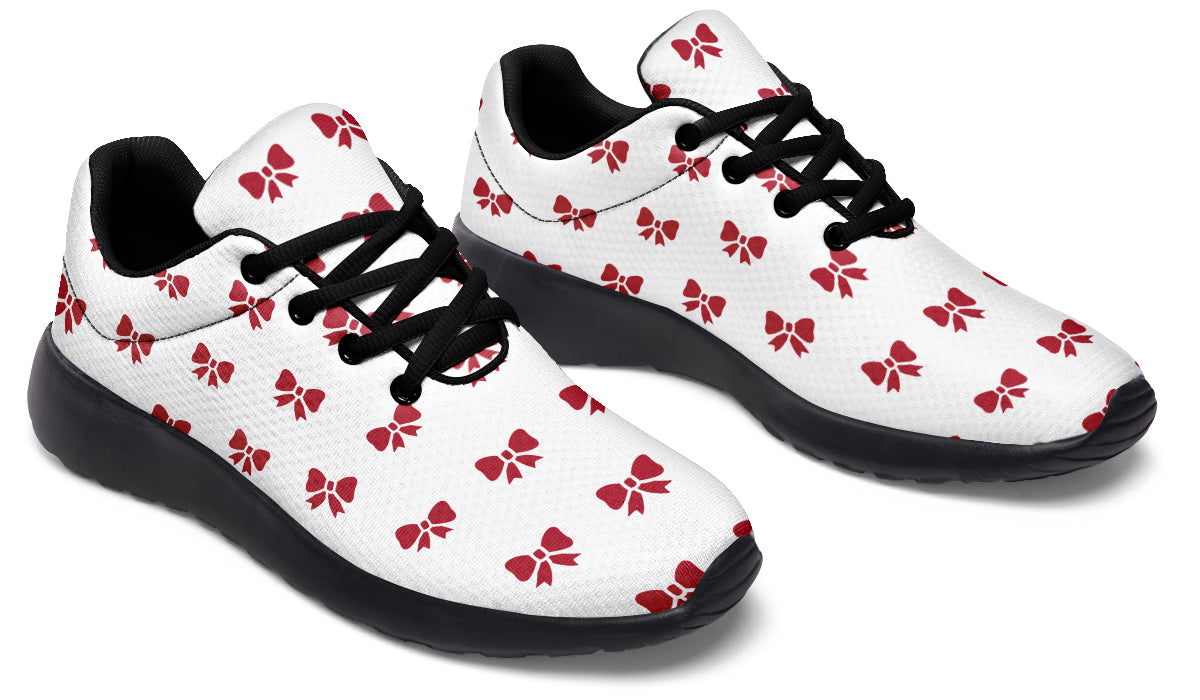 Ribbon Red On White