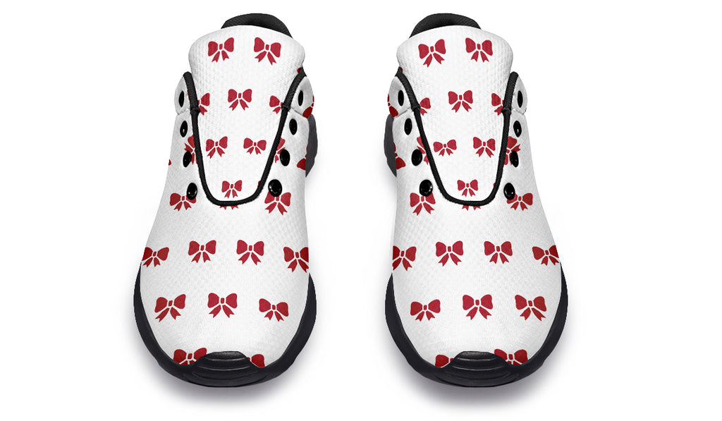 Ribbon Red On White