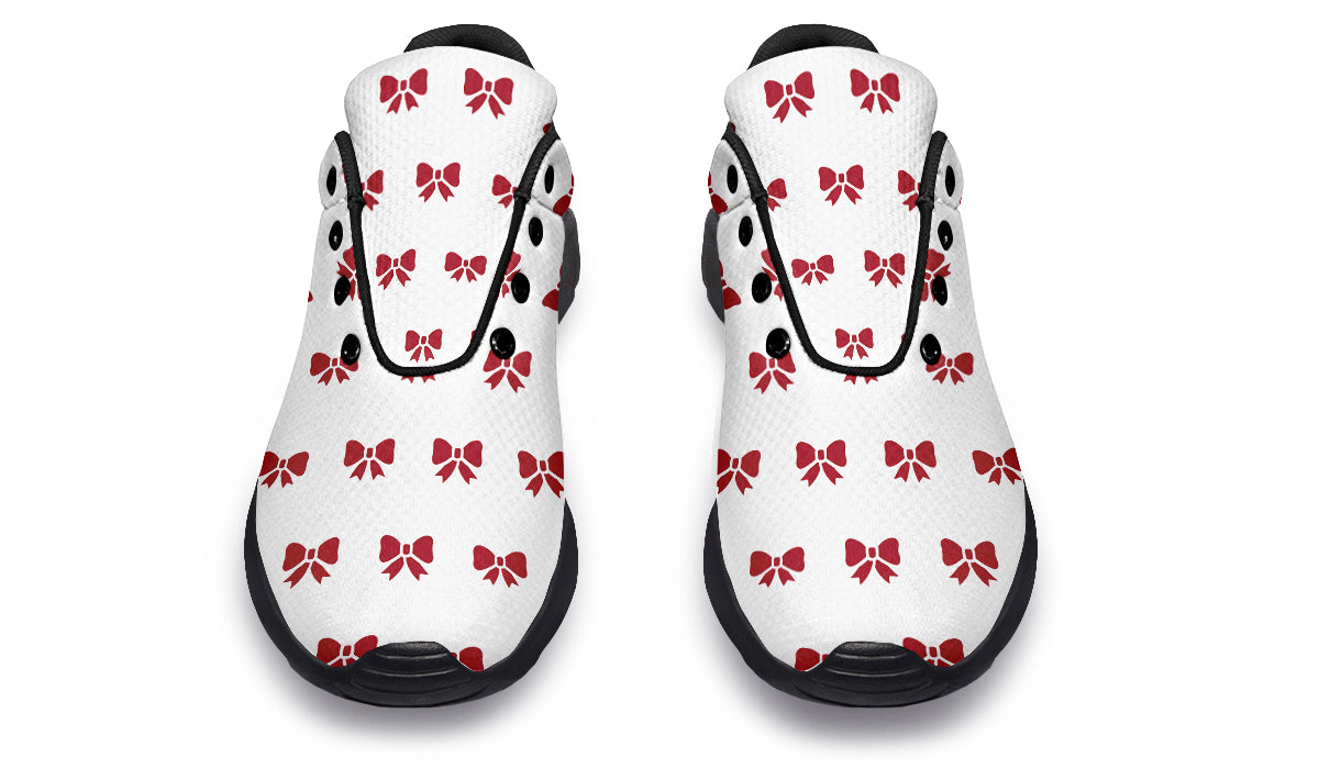 Ribbon Red On White