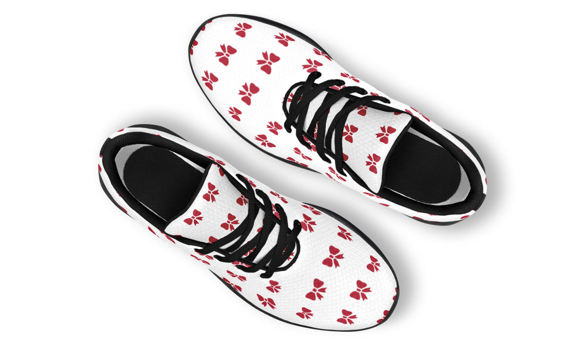 Ribbon Red On White