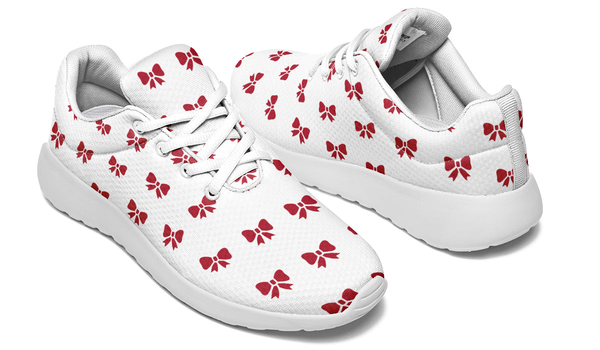 Ribbon Red On White
