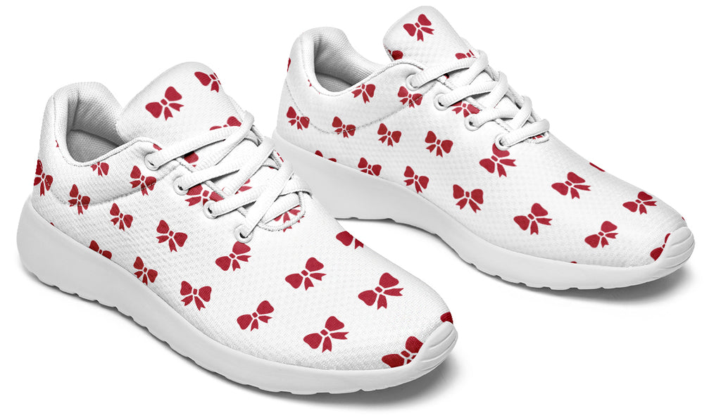 Ribbon Red On White