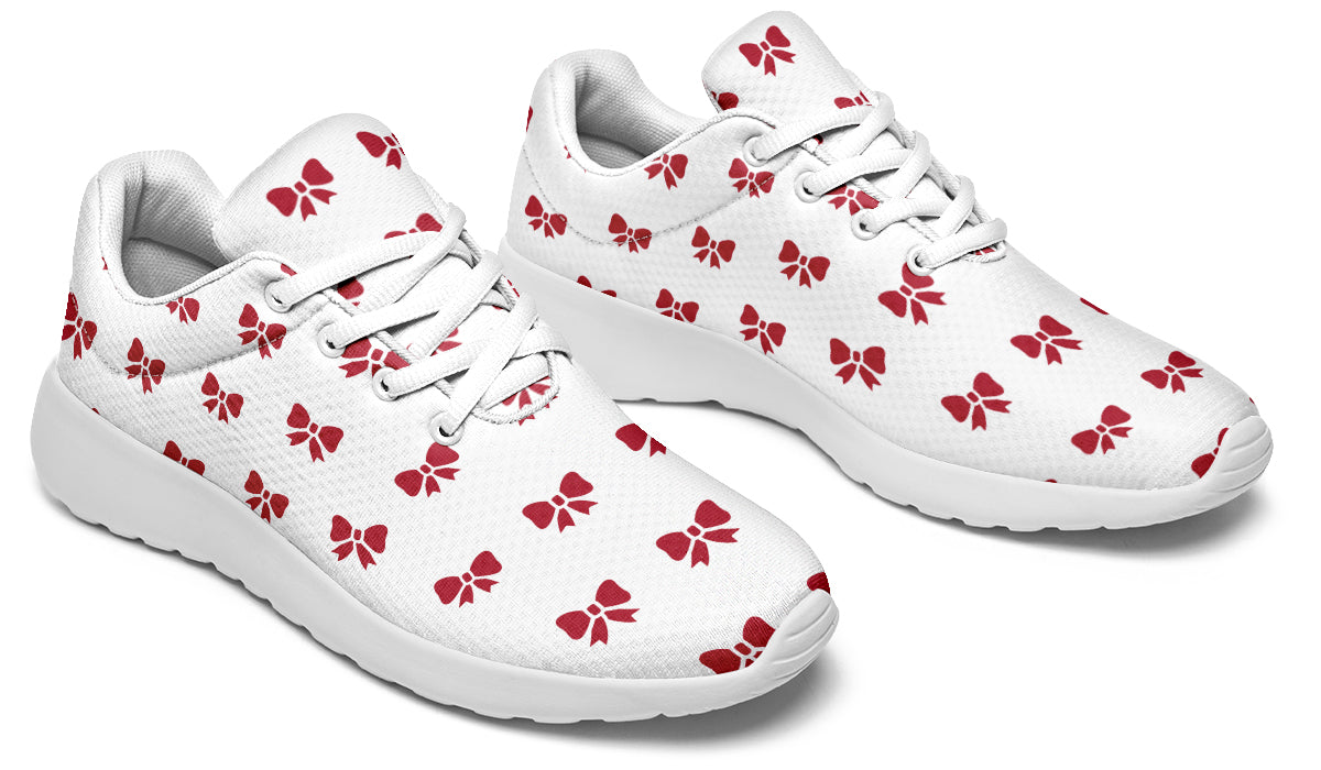 Ribbon Red On White