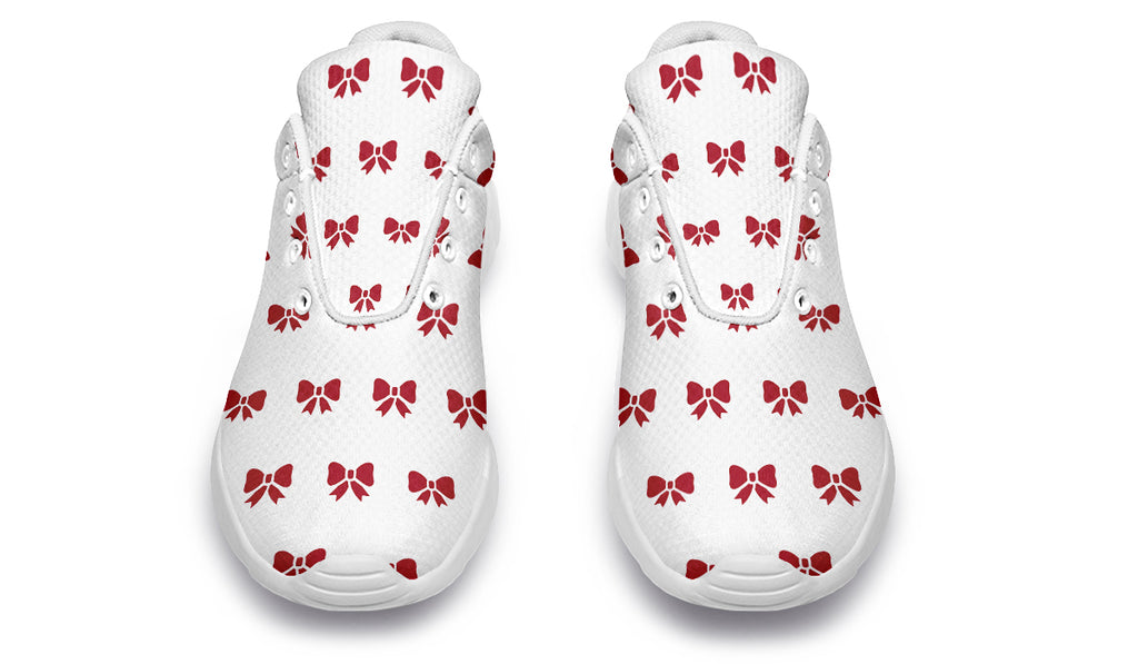 Ribbon Red On White