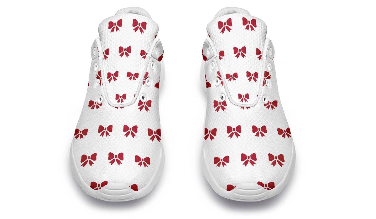 Ribbon Red On White