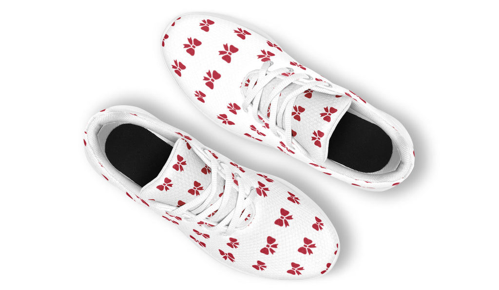 Ribbon Red On White